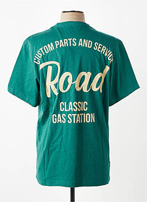 T-shirt coupe cintrée manches courtes vert DAYTONA homme