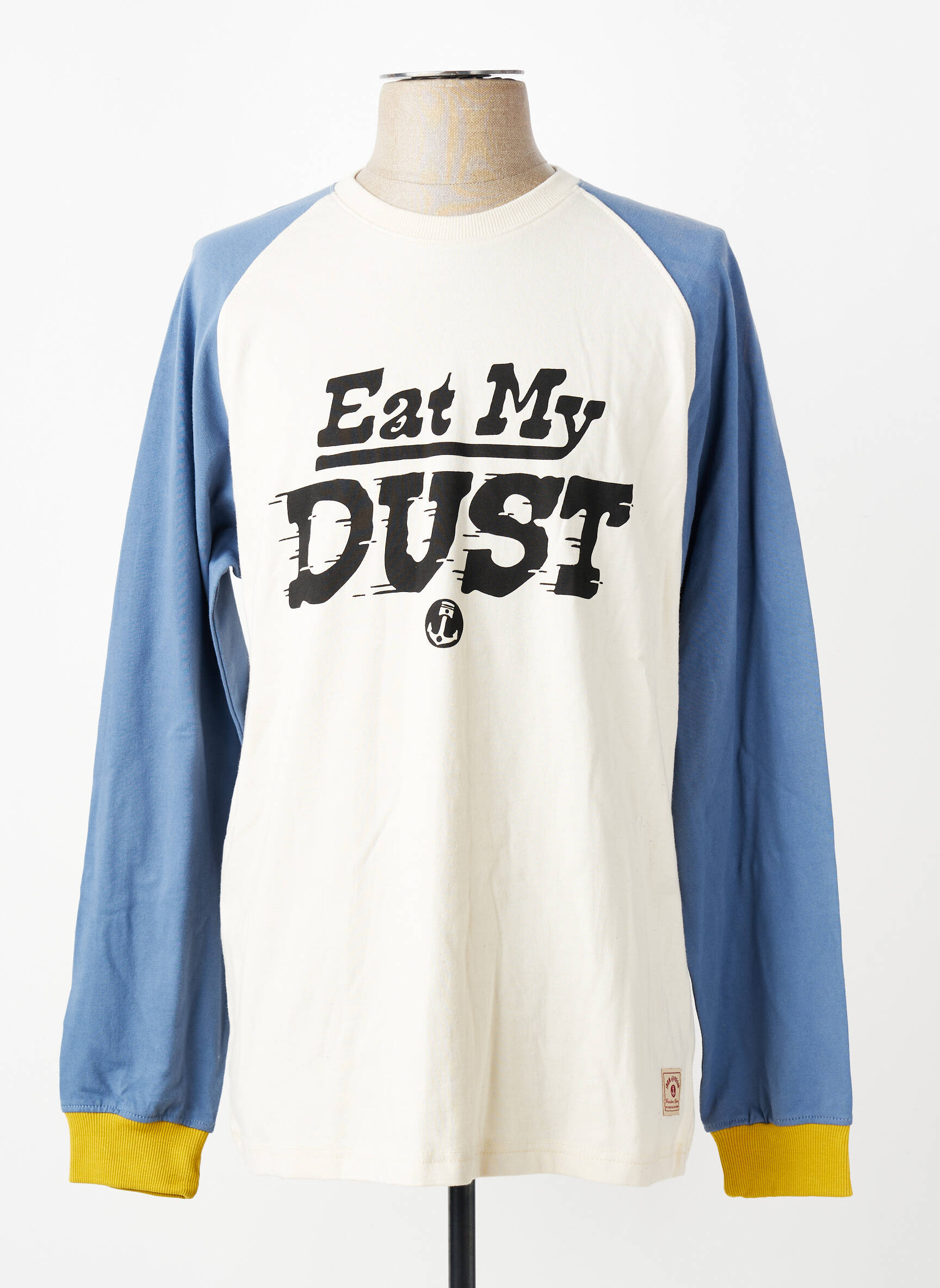 T-shirt coupe cintrée manches longues bleu IRON AND RESIN homme