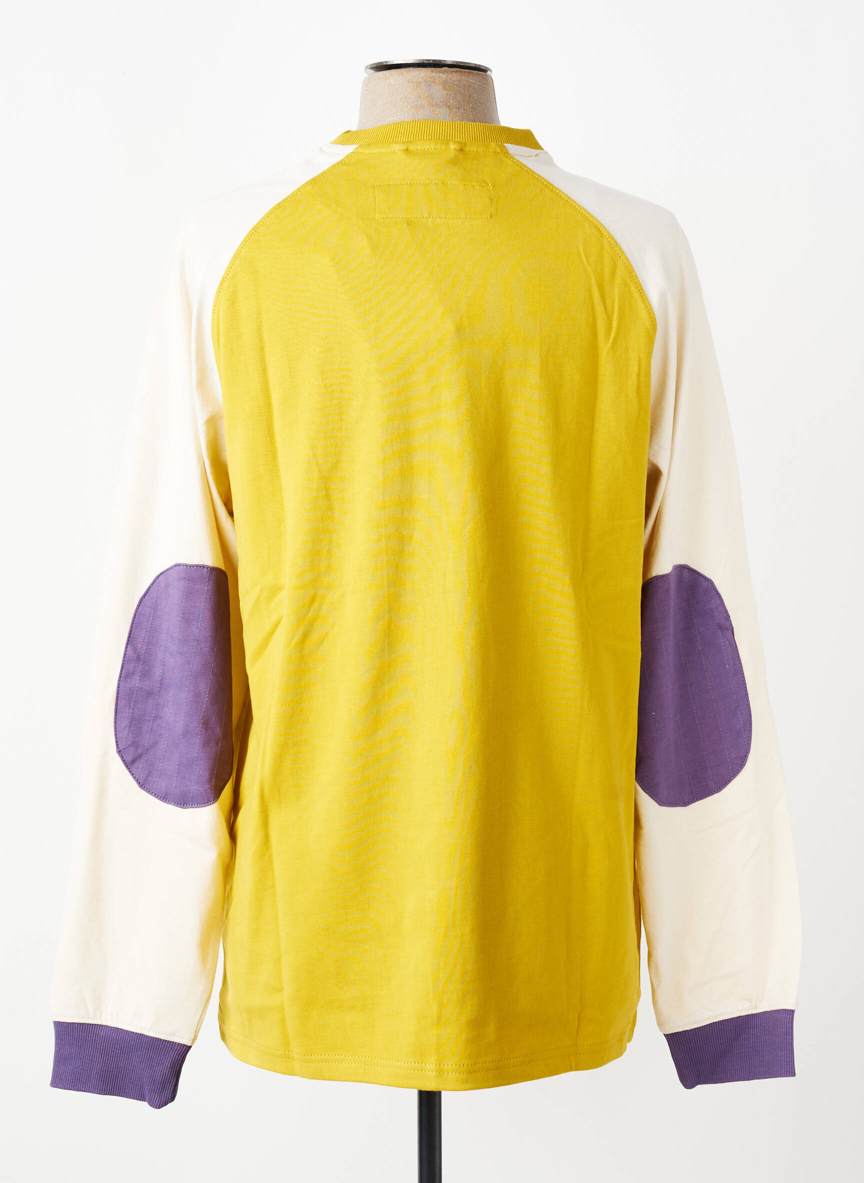 T-shirt broderie manches longues jaune IRON AND RESIN homme