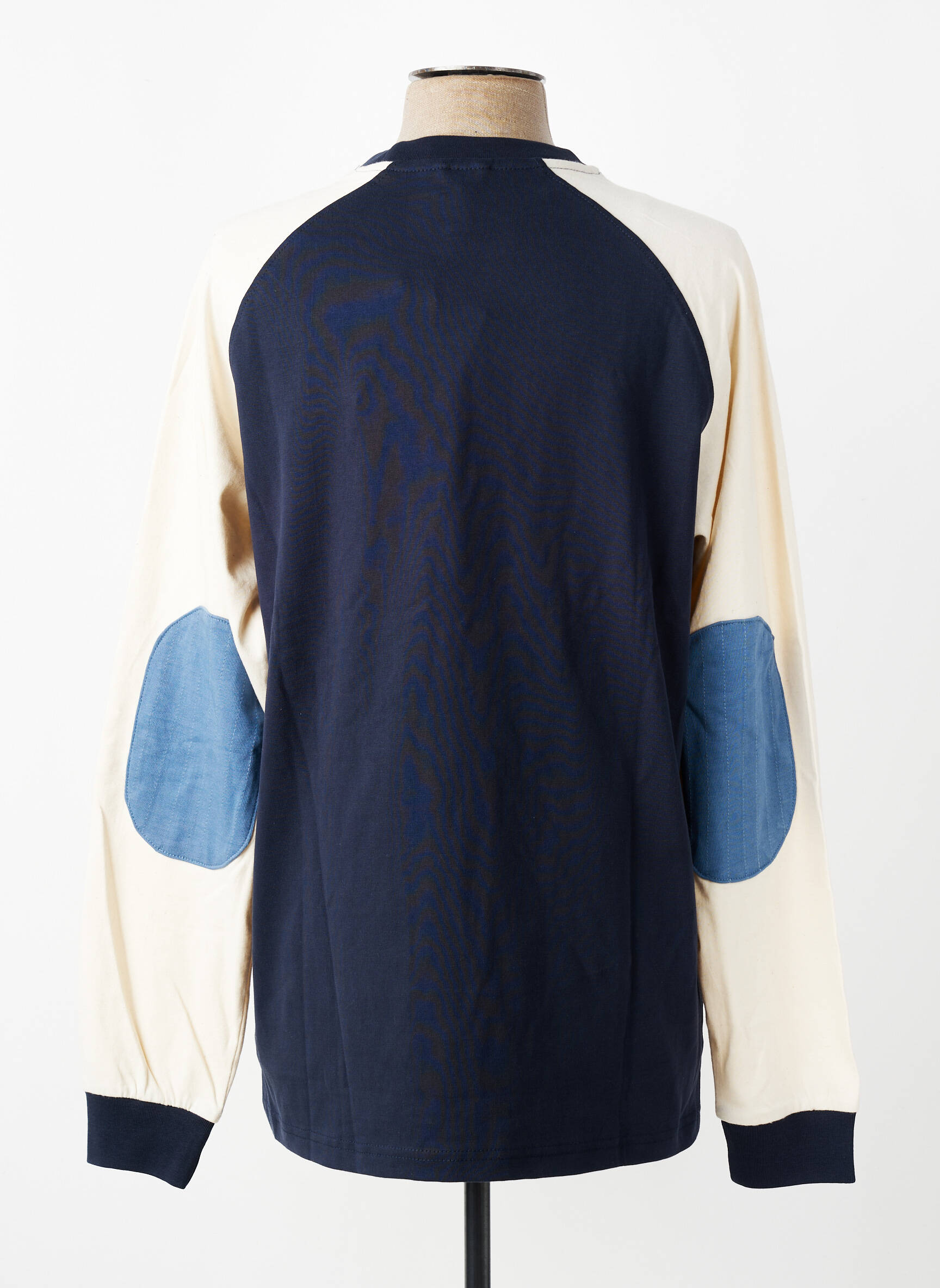 T-shirt broderie manches longues bleu IRON AND RESIN homme