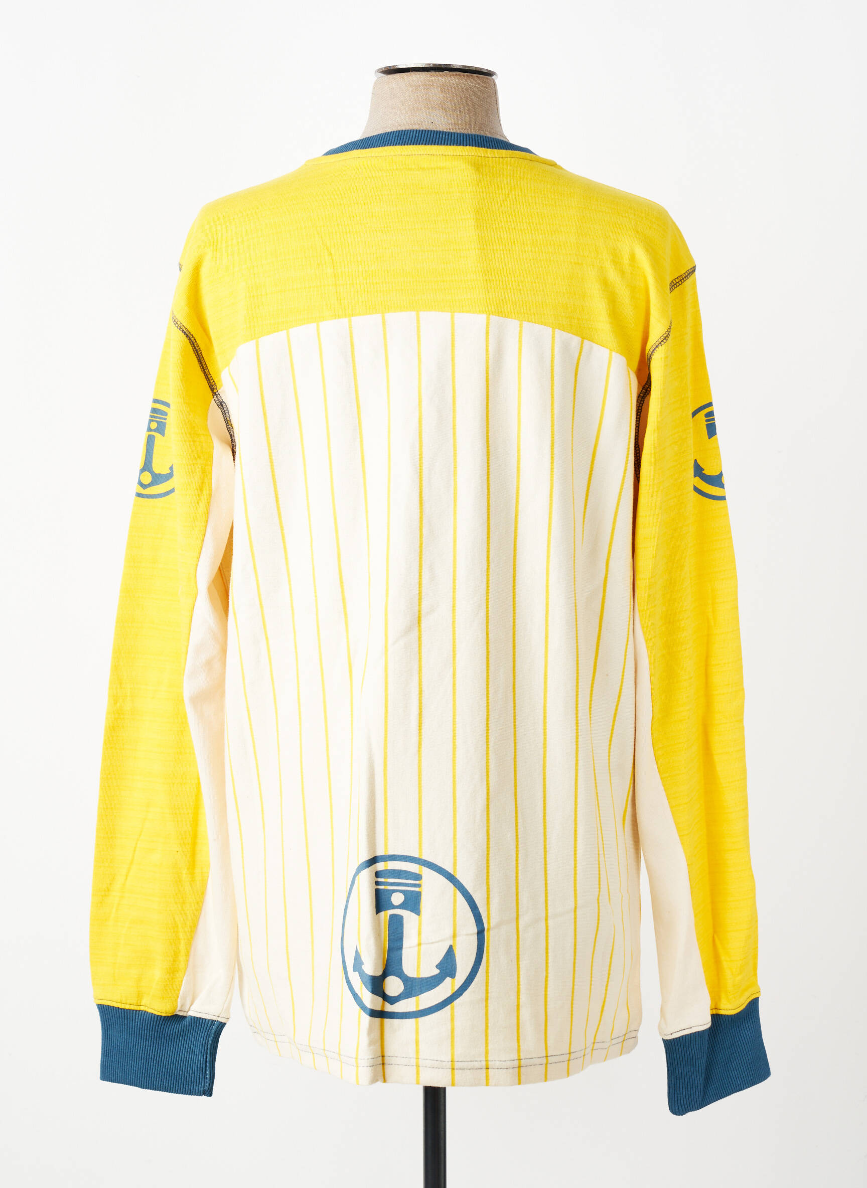 T-shirt coupe cintrée manches longues jaune IRON AND RESIN homme