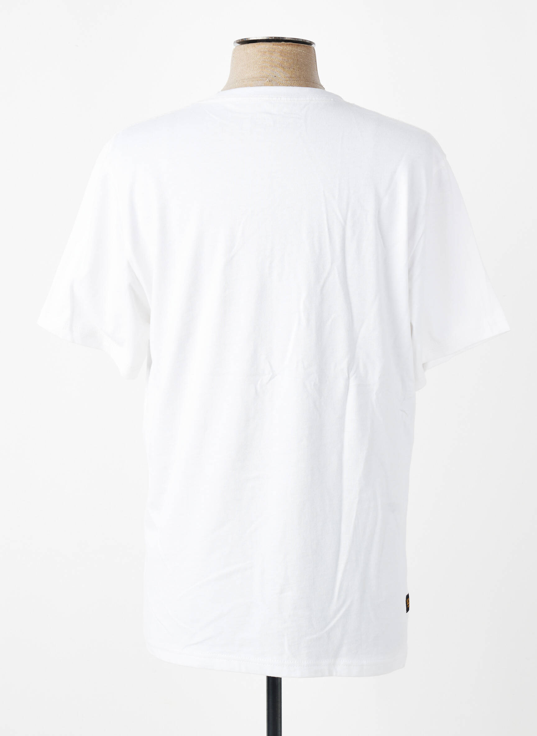 T-shirt coupe cintrée manches courtes blanc DAYTONA homme