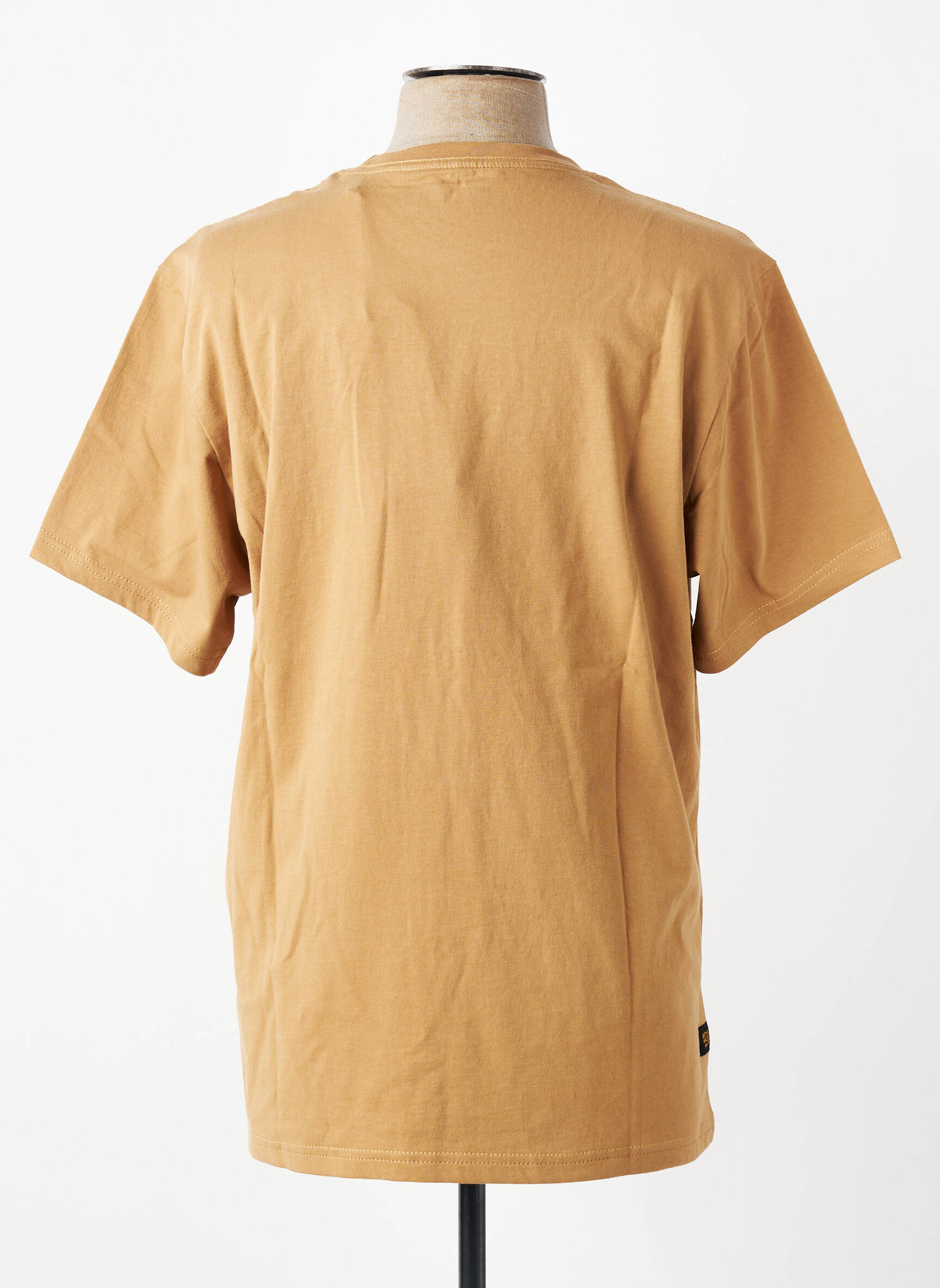 T-shirt broderie manches courtes marron DAYTONA homme