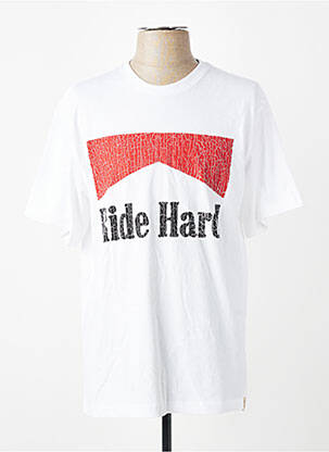T-shirt coupe droite manches courtes blanc IRON AND RESIN homme