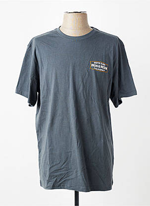 T-shirt stretch manches courtes gris IRON AND RESIN homme