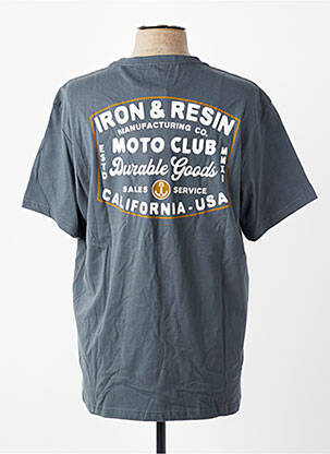 T-shirt stretch manches courtes gris IRON AND RESIN homme