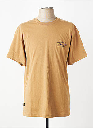T-shirt stretch manches courtes beige DAYTONA homme