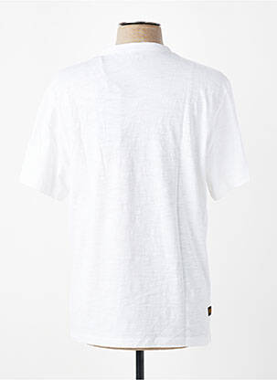 T-shirt coupe cintrée manches courtes blanc DAYTONA homme
