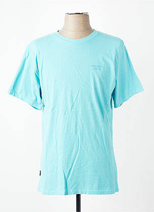 T-shirt coupe droite manches courtes bleu DAYTONA homme