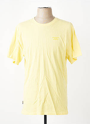 T-shirt coupe droite manches courtes jaune DAYTONA homme
