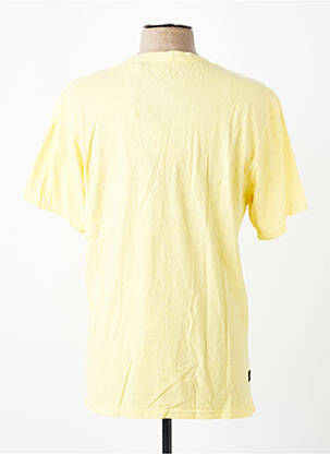 T-shirt coupe droite manches courtes jaune DAYTONA homme