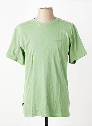 T-shirt coupe droite manches courtes vert DAYTONA homme