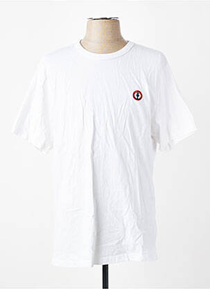 T-shirt broderie manches courtes blanc MARINE NATIONALE homme