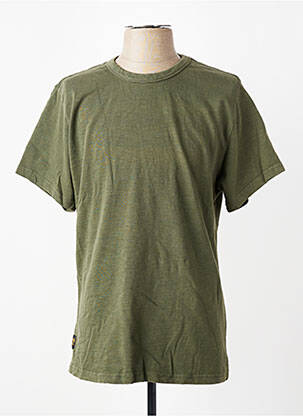 T-shirt coupe droite manches courtes vert DAYTONA homme