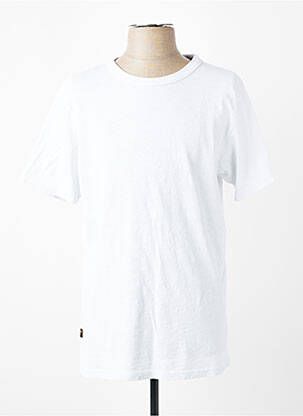 T-shirt coupe droite manches courtes blanc DAYTONA homme
