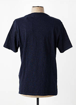 T-shirt coupe droite manches courtes bleu DAYTONA homme
