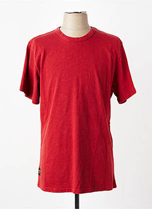 T-shirt coupe droite manches courtes rouge fonce DAYTONA homme