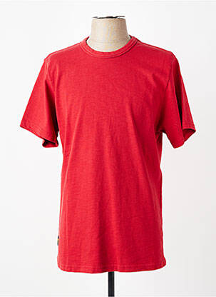 T-shirt coupe droite manches courtes rouge fonce DAYTONA homme