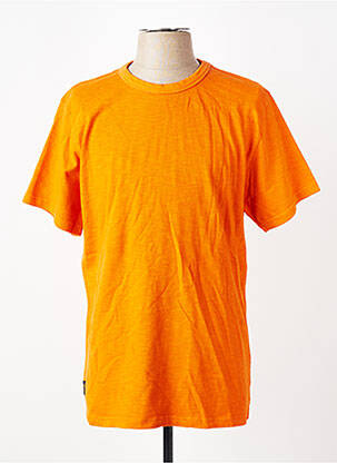 T-shirt coupe droite manches courtes orange DAYTONA homme