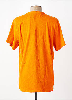 T-shirt coupe droite manches courtes orange DAYTONA homme