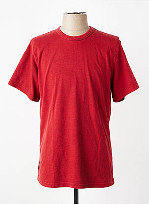 T-shirt coupe droite manches courtes rouge DAYTONA homme