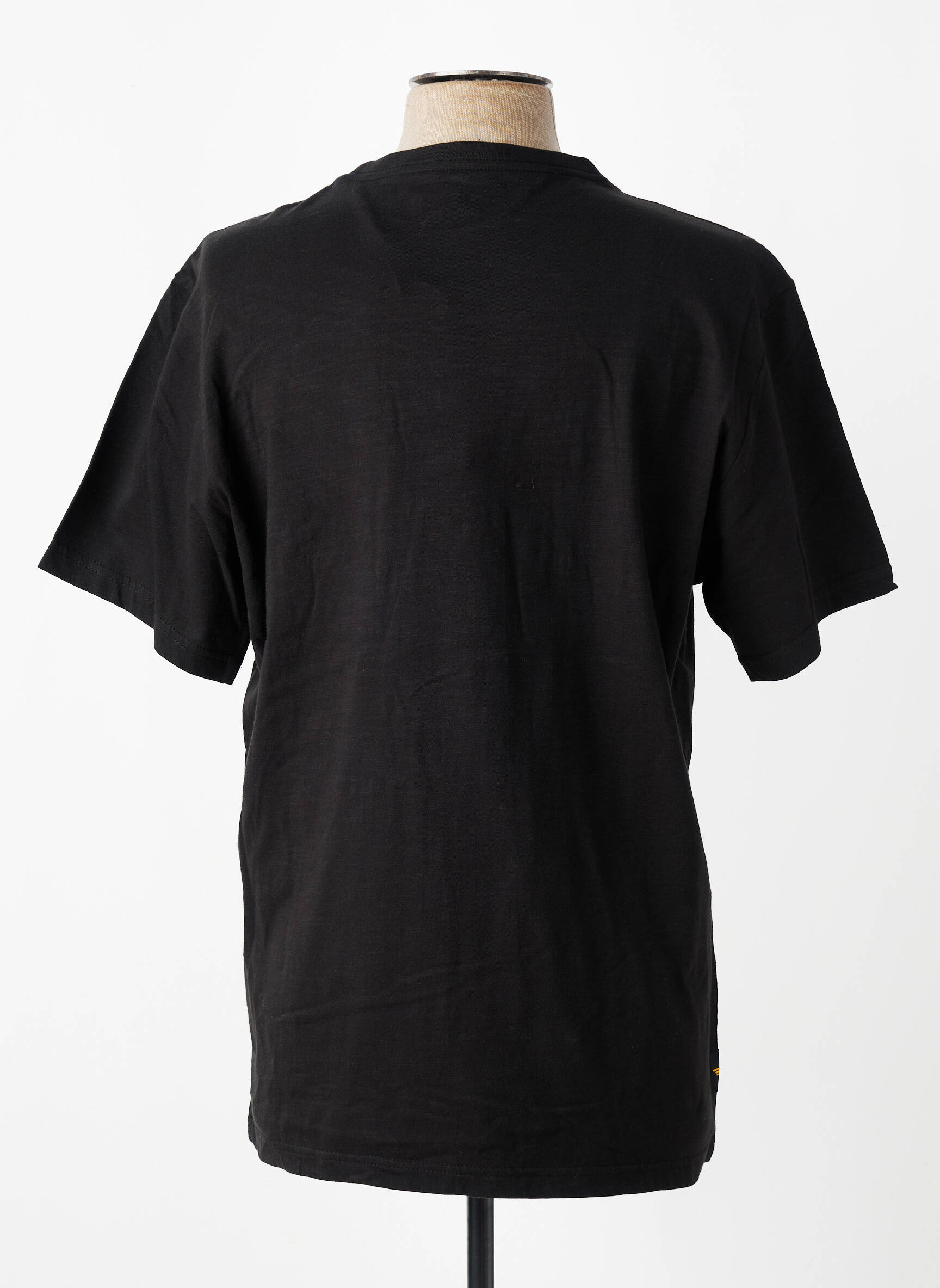 T-shirt coupe droite manches courtes noir DAYTONA homme