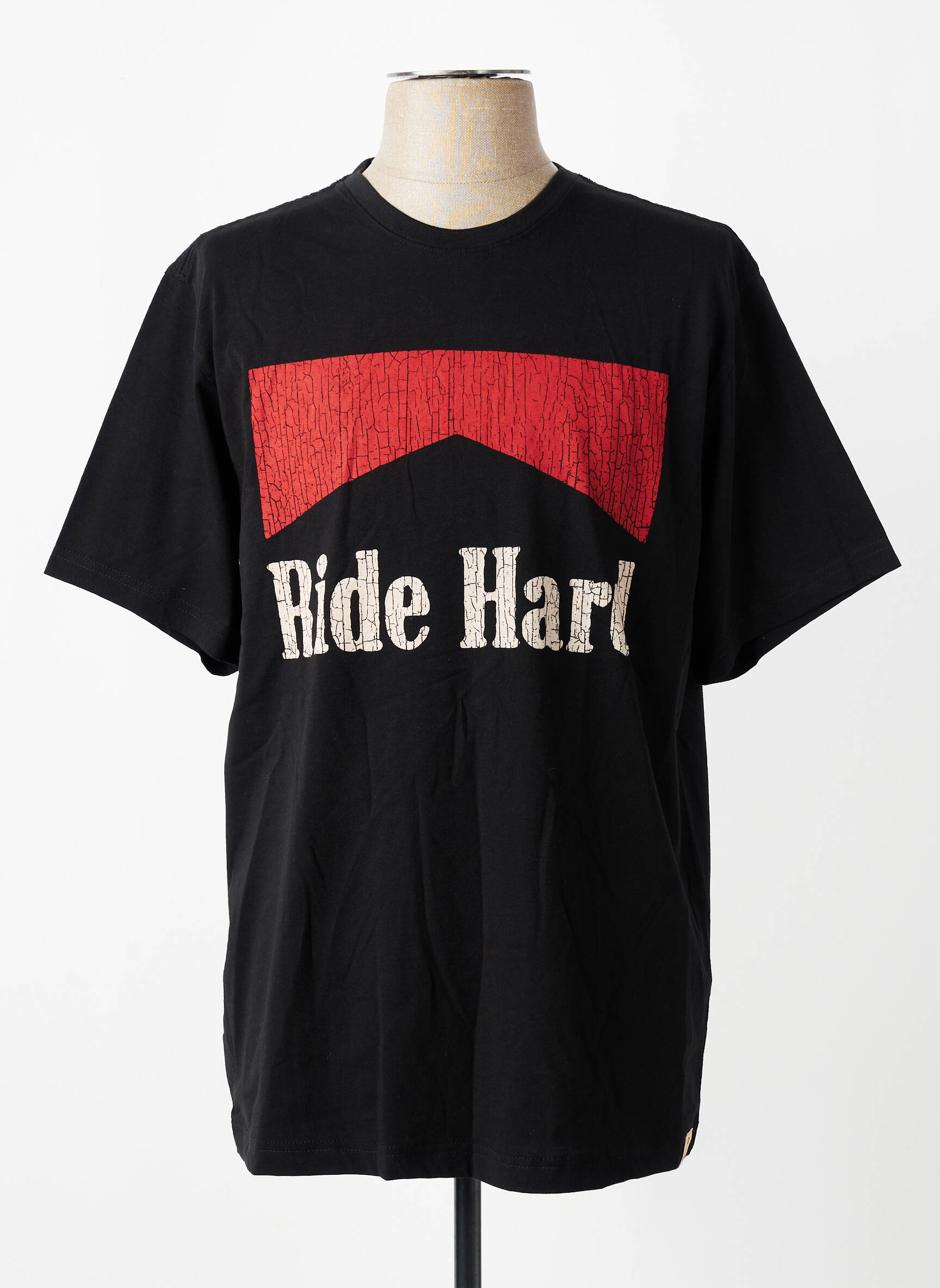 T-shirt coupe droite manches courtes noir IRON AND RESIN homme