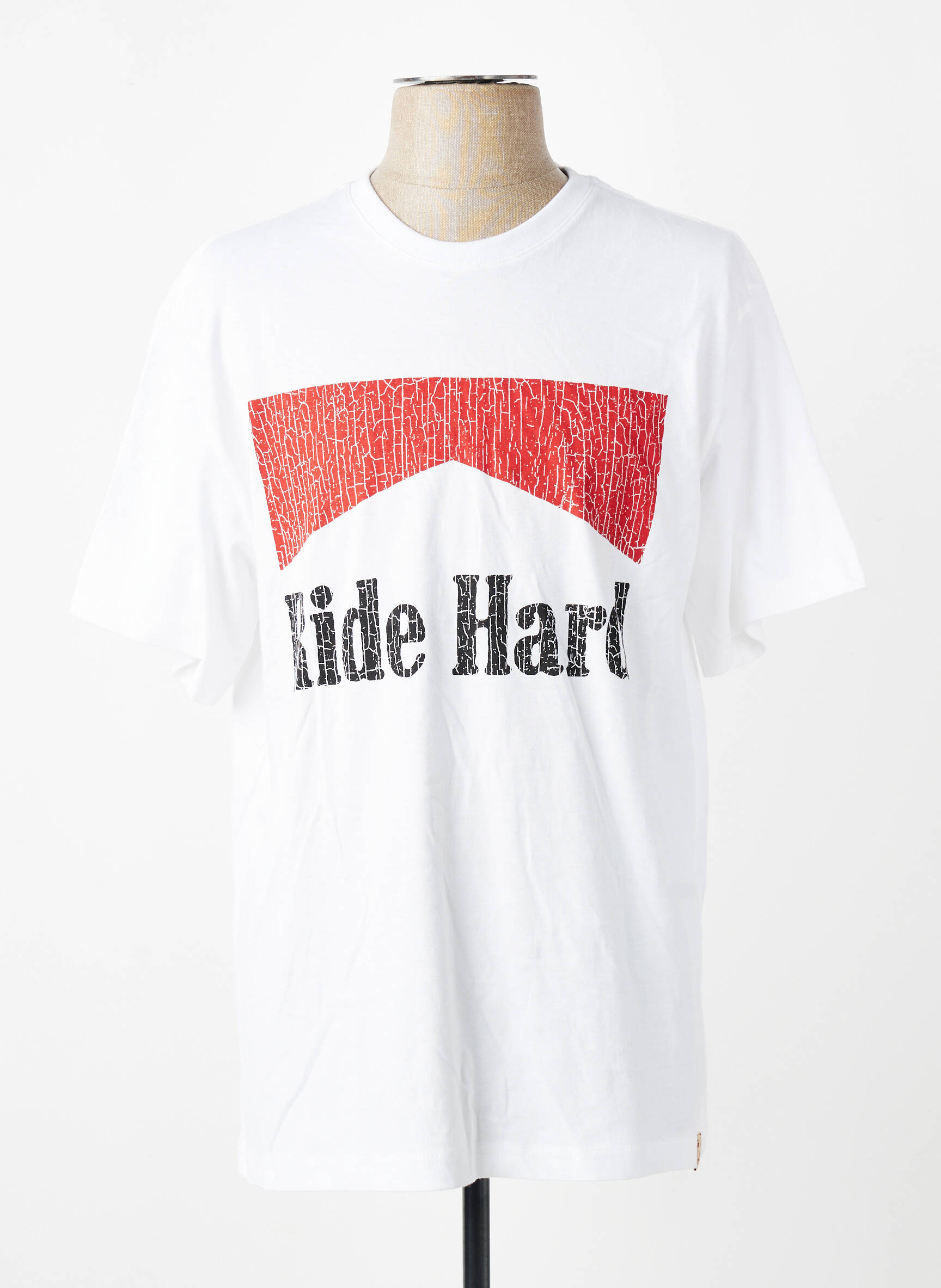 T-shirt coupe droite manches courtes blanc IRON AND RESIN homme