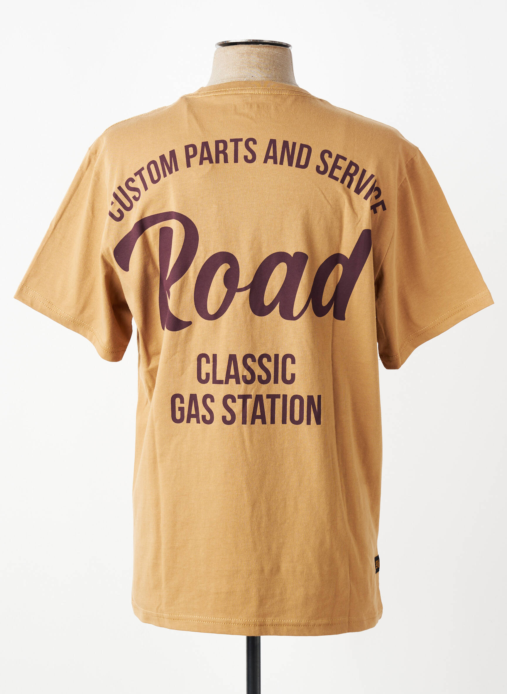 T-shirt stretch manches courtes beige DAYTONA homme