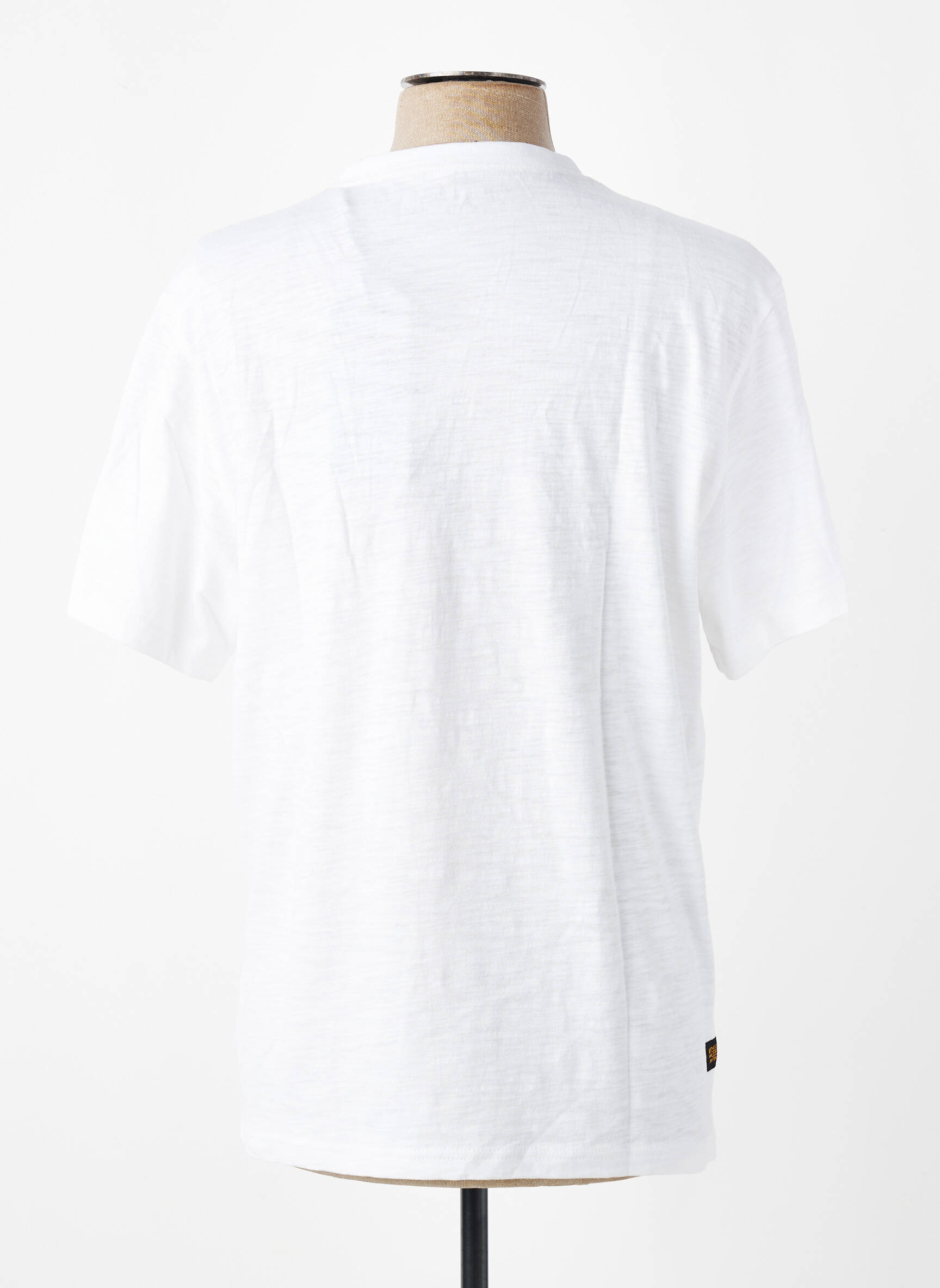 T-shirt coupe cintrée manches courtes blanc DAYTONA homme