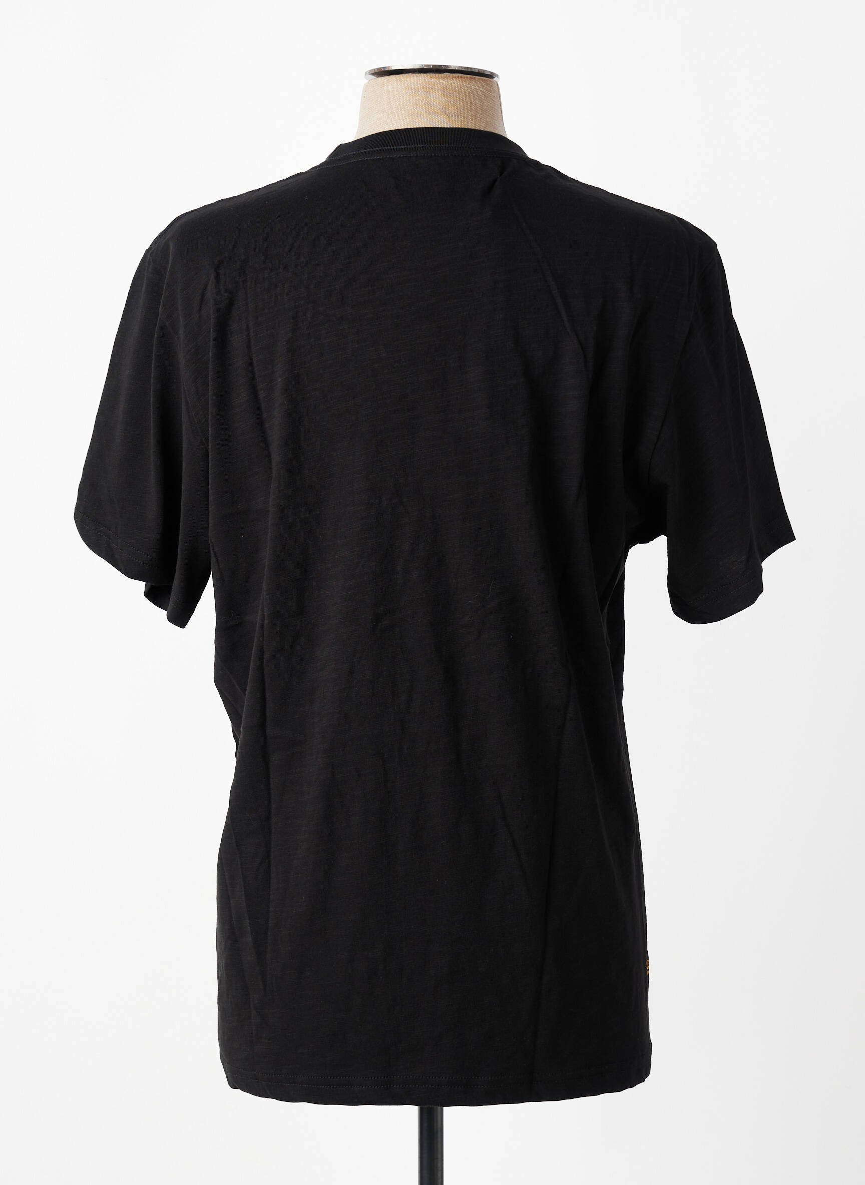 T-shirt coupe droite manches courtes noir DAYTONA homme