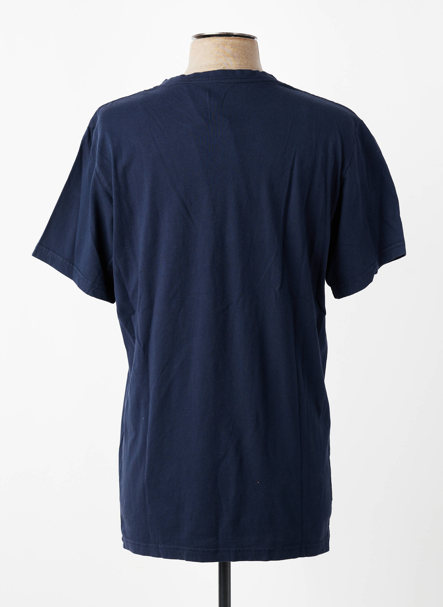 T-shirt coupe droite manches courtes bleu fonce DAYTONA homme