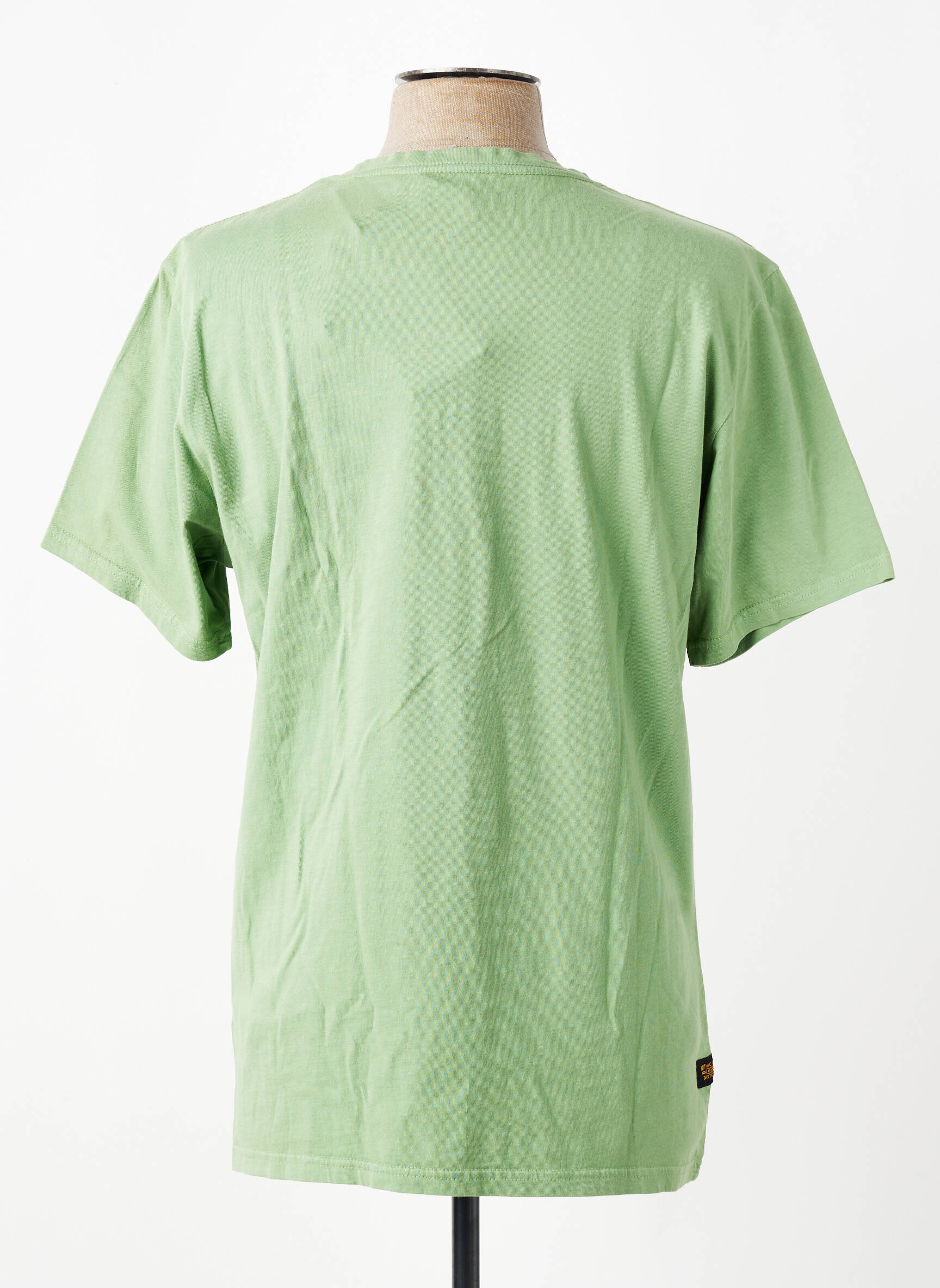 T-shirt coupe droite manches courtes vert DAYTONA homme