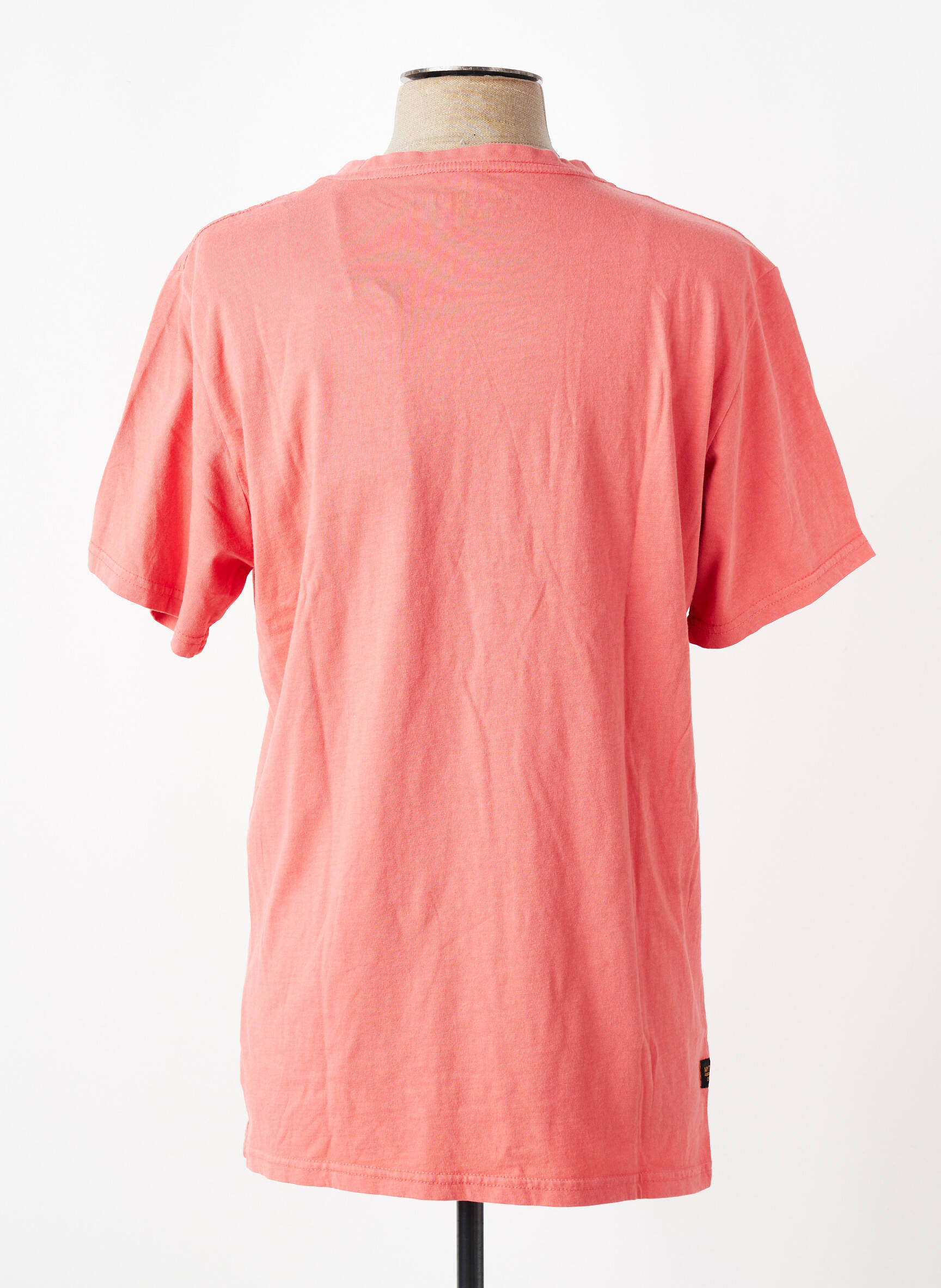 T-shirt coupe droite manches courtes rouge DAYTONA homme