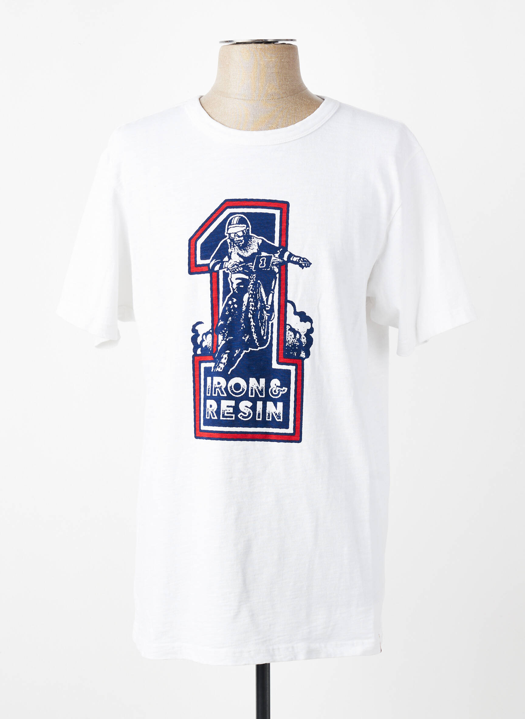 T-shirt coupe droite manches courtes blanc 999 homme