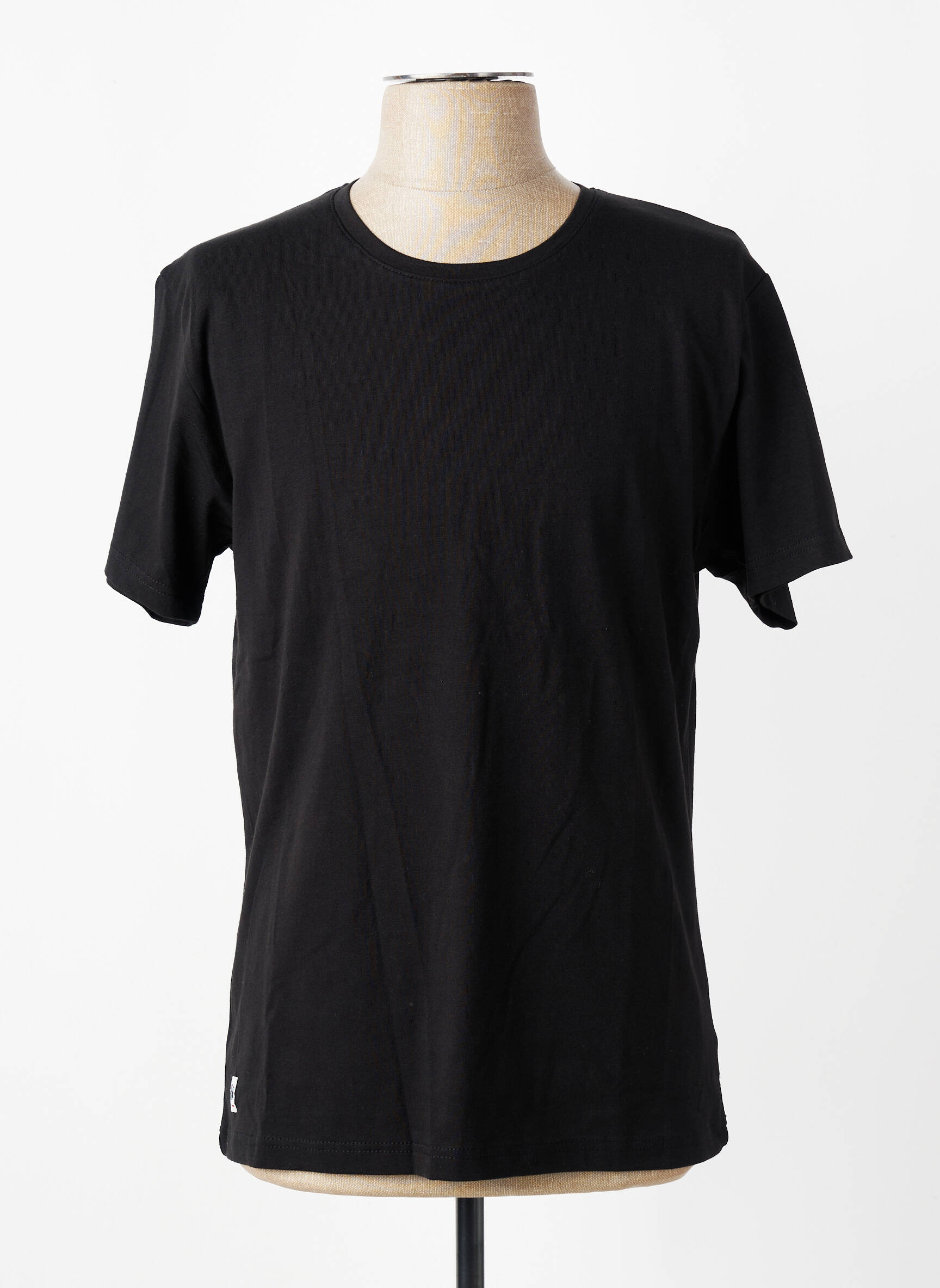 T-shirt coupe droite manches courtes noir DAYTONA homme