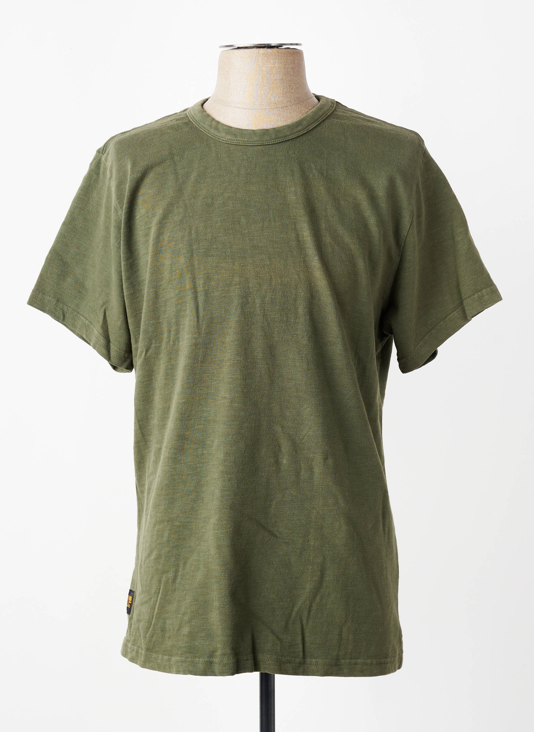 T-shirt coupe droite manches courtes vert DAYTONA homme
