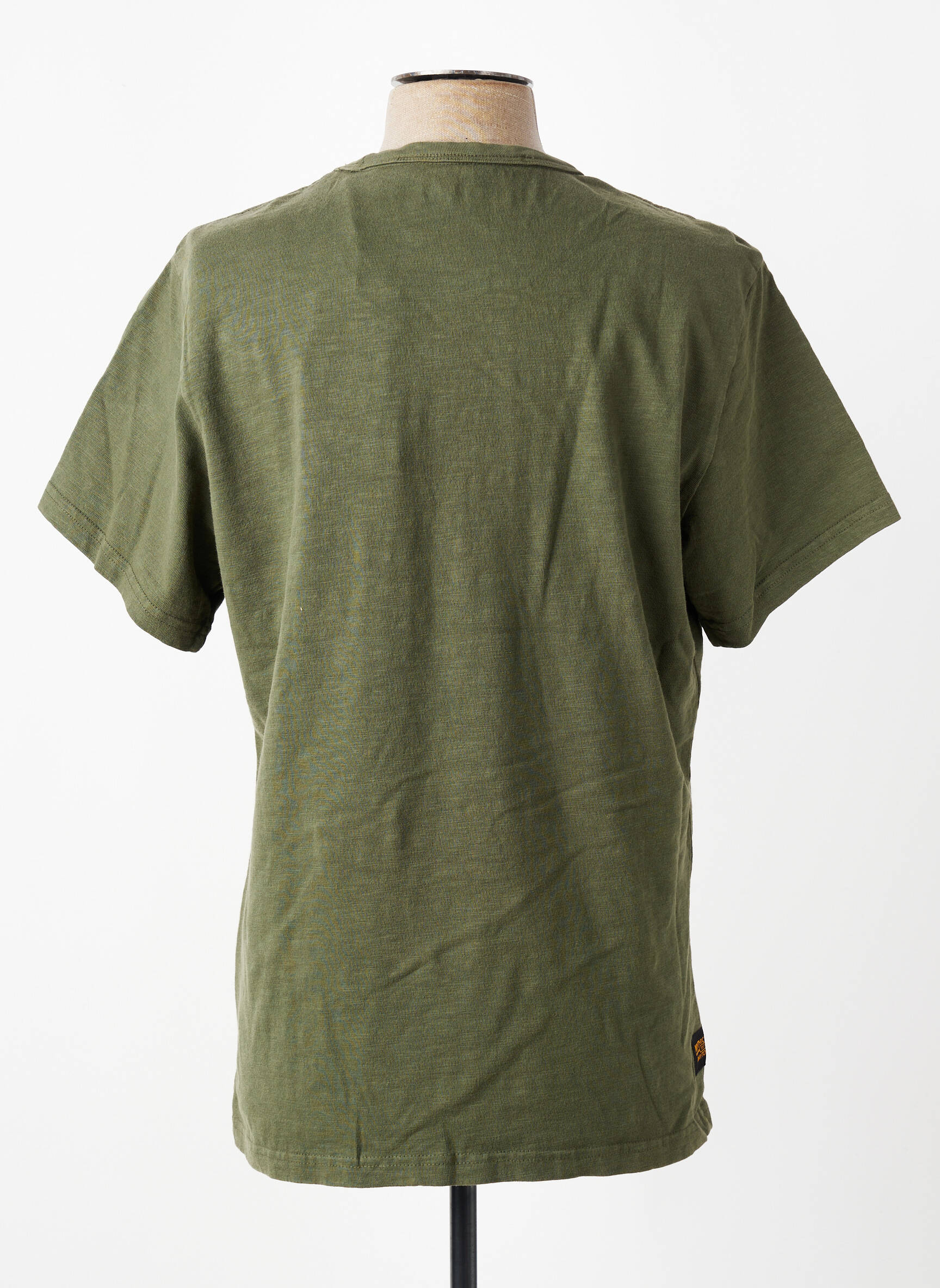 T-shirt coupe droite manches courtes vert DAYTONA homme