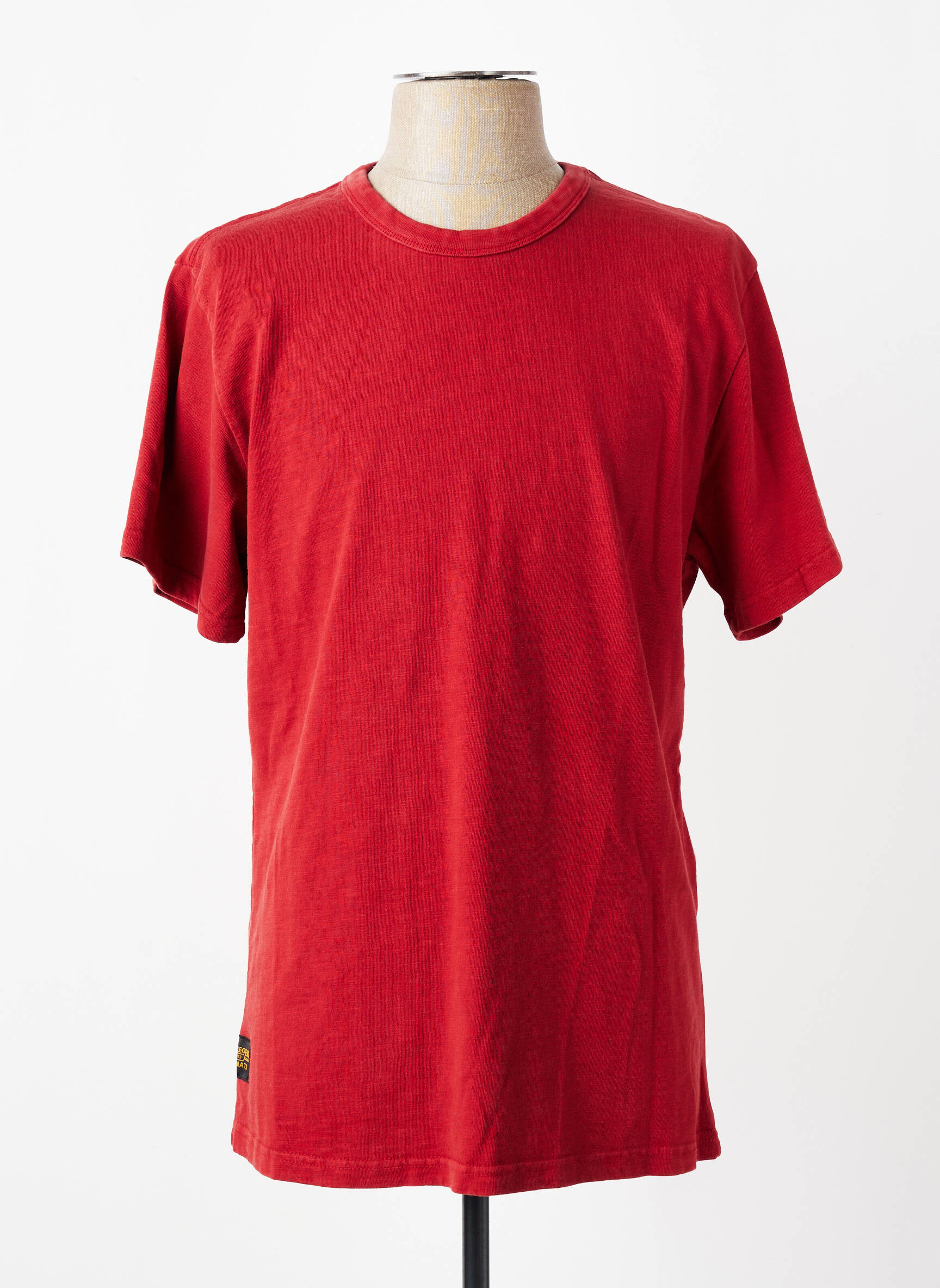 T-shirt coupe droite manches courtes rouge fonce DAYTONA homme