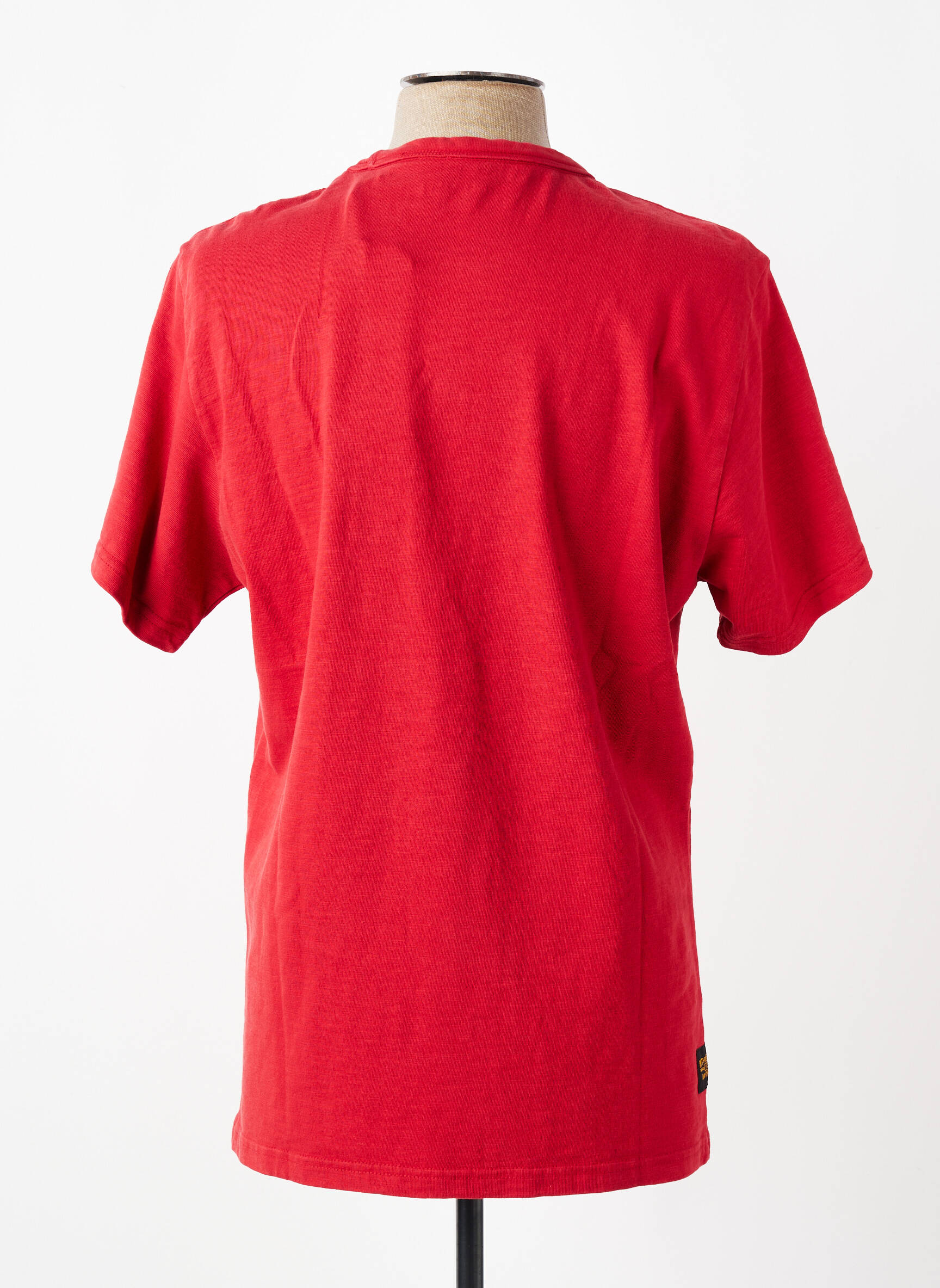 T-shirt coupe droite manches courtes rouge fonce DAYTONA homme