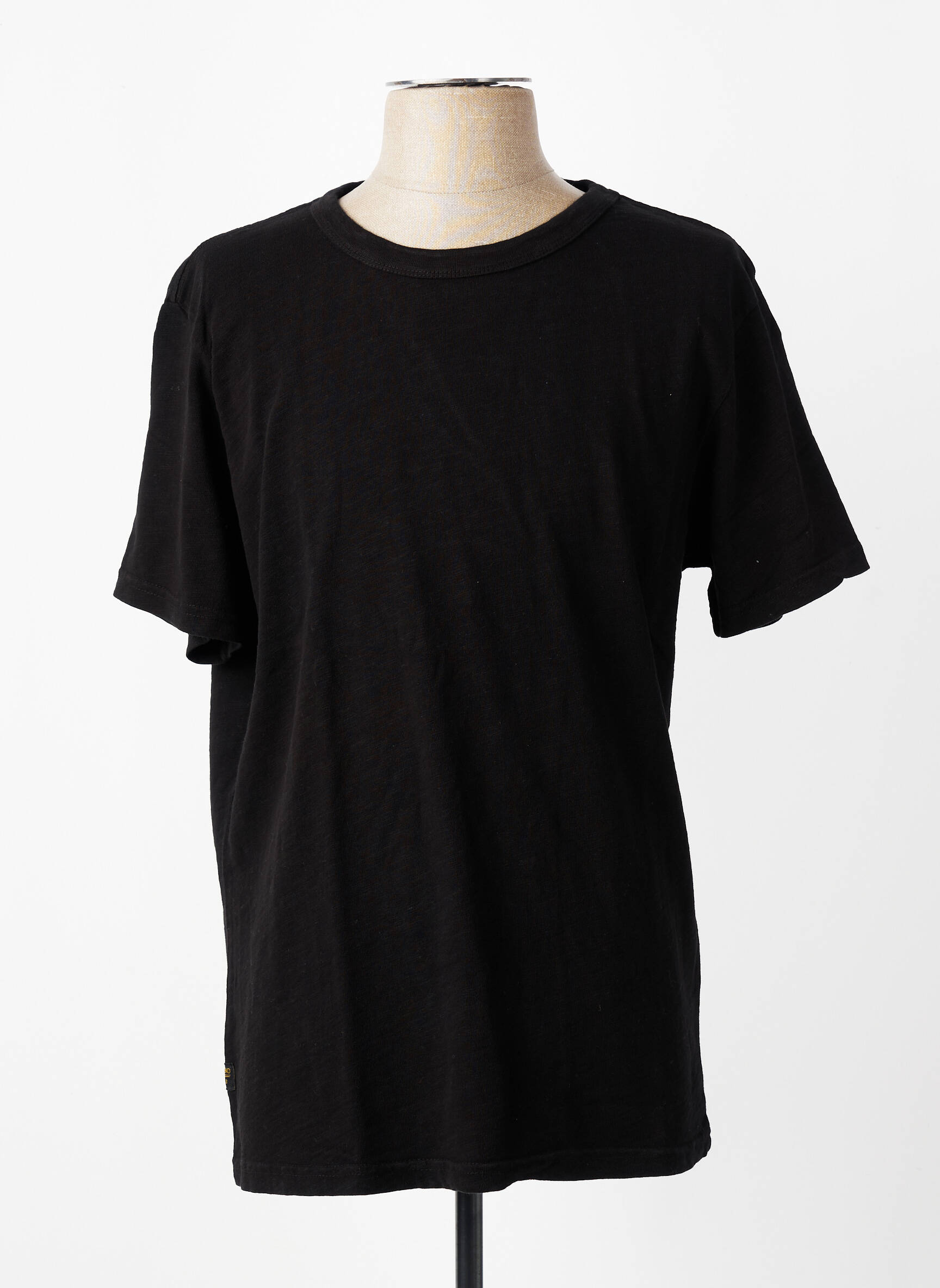 T-shirt coupe droite manches courtes noir DAYTONA homme