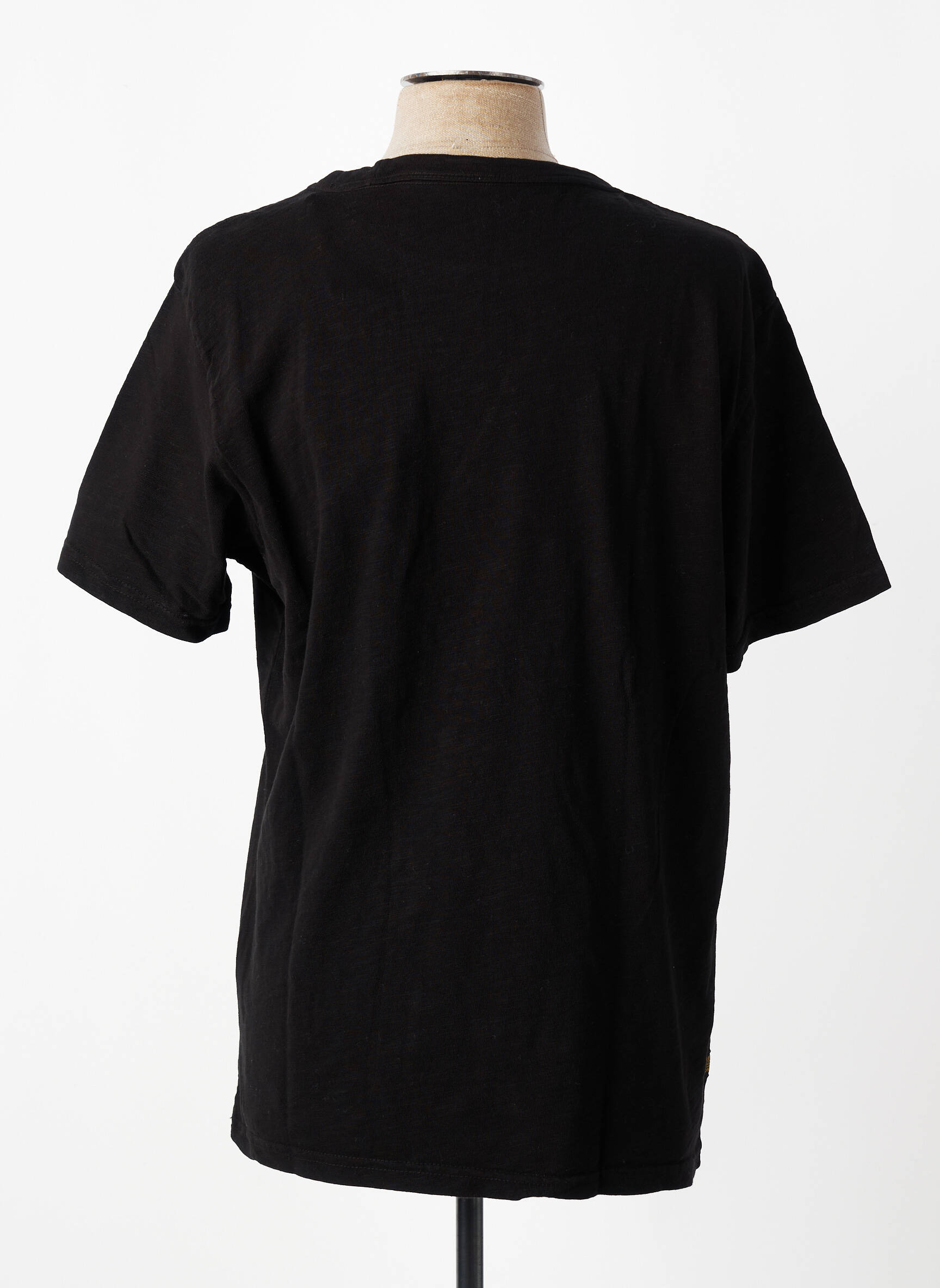 T-shirt coupe droite manches courtes noir DAYTONA homme