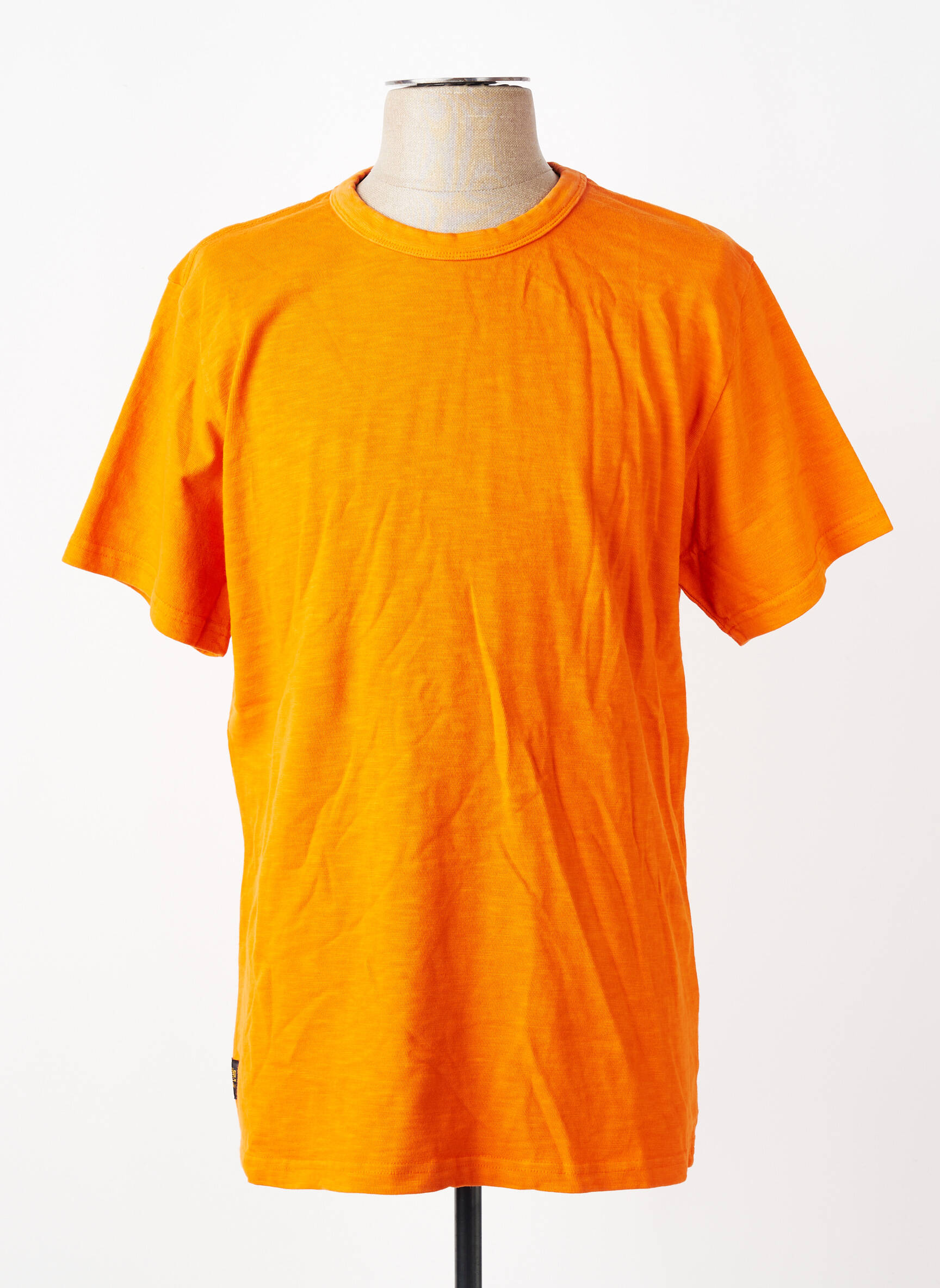 T-shirt coupe droite manches courtes orange DAYTONA homme