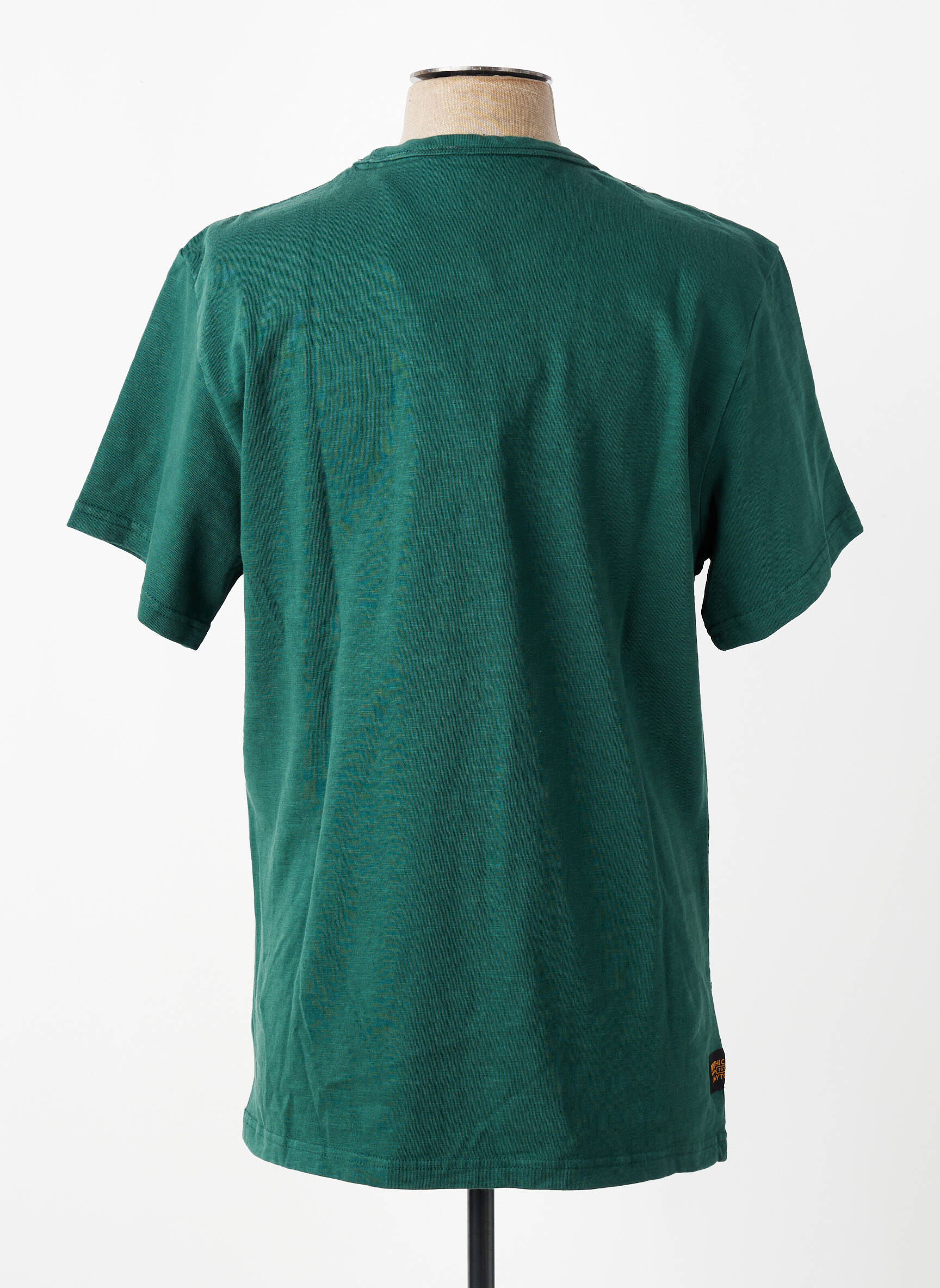 T-shirt coupe droite manches courtes vert fonce DAYTONA homme