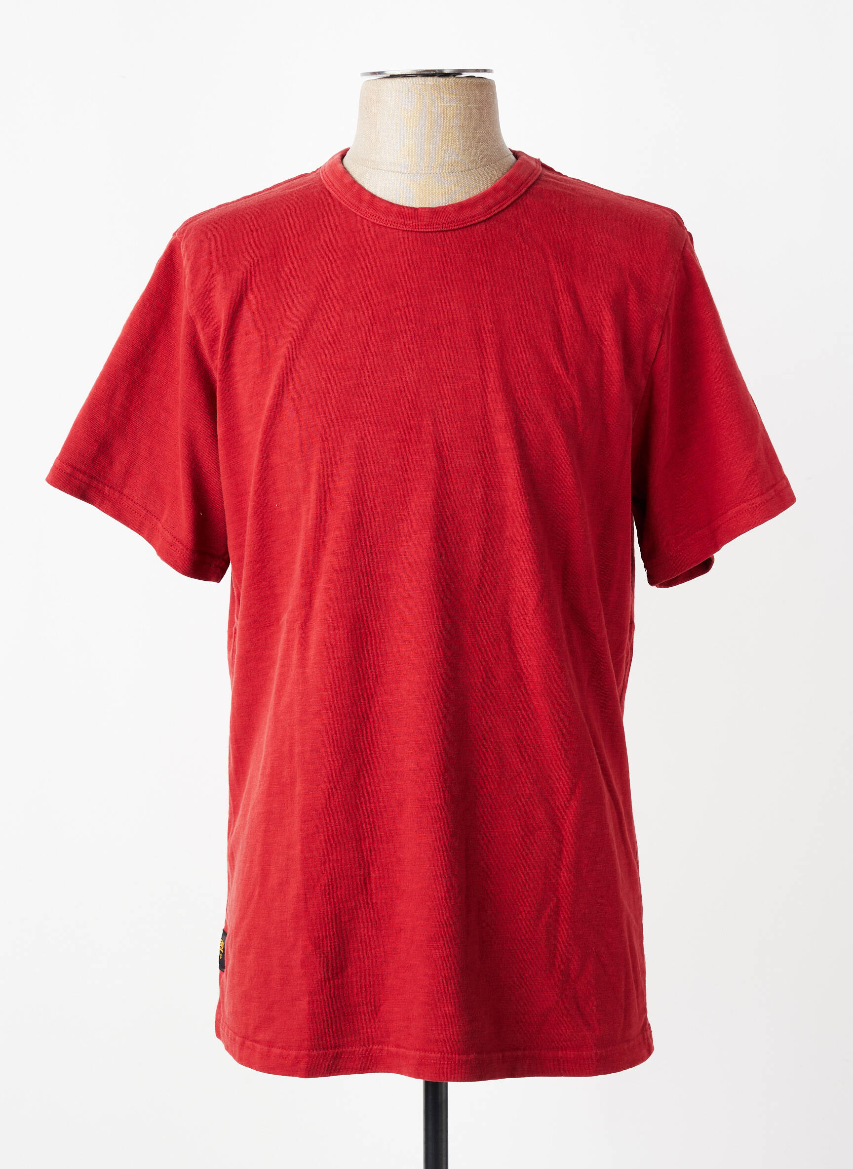 T-shirt coupe droite manches courtes rouge DAYTONA homme