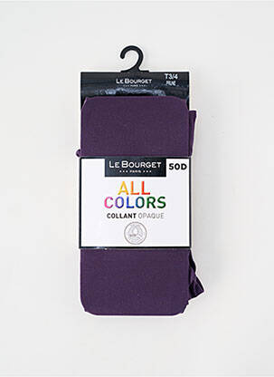 Collants stretch violet LE BOURGET femme