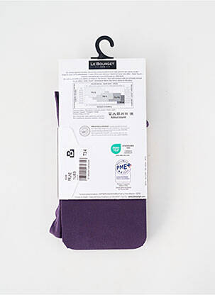 Collants stretch violet LE BOURGET femme