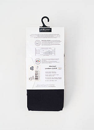 Collants stretch noir LE BOURGET femme