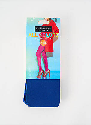 Collants stretch bleu LE BOURGET femme