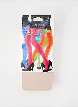 Collants stretch beige LE BOURGET femme